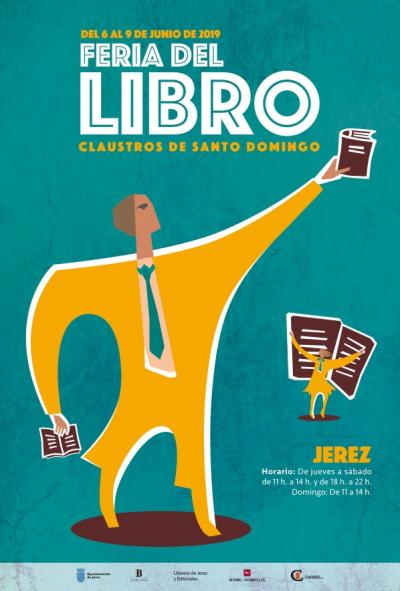 Cartel de la Feria del Libro de Jerez.