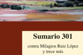 Sumario 301 contra Milagros Ruiz López y trece más.