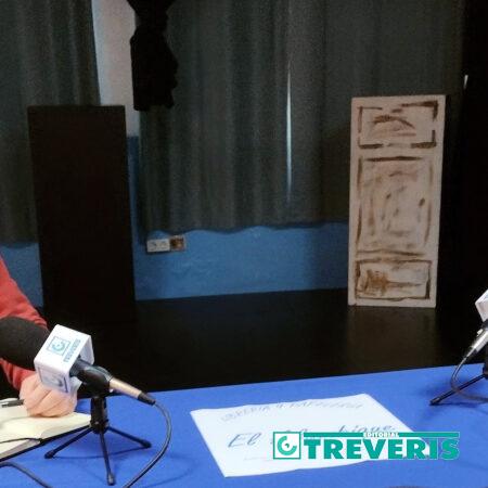 Fernando Sígler e Isabel Vázquez, durante la entrevista realizada en La Salita de Teatro.