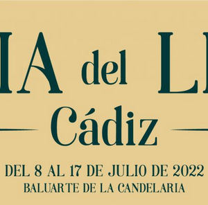 Anuncio de la Feria del Libro de Cádiz.