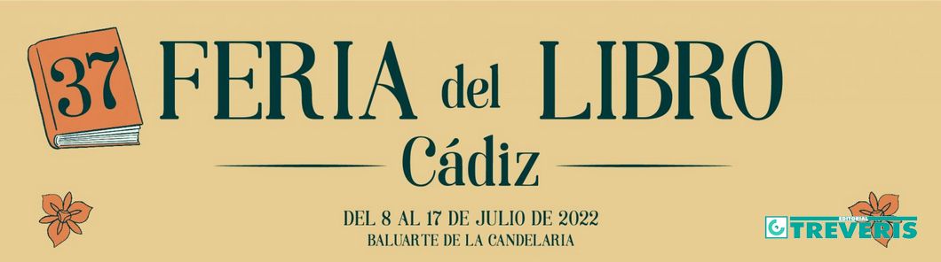 Anuncio de la Feria del Libro de Cádiz.