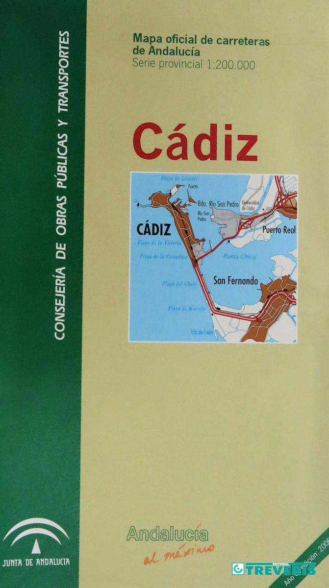 Mapa oficial de carreteras de Andalucía. Cádiz