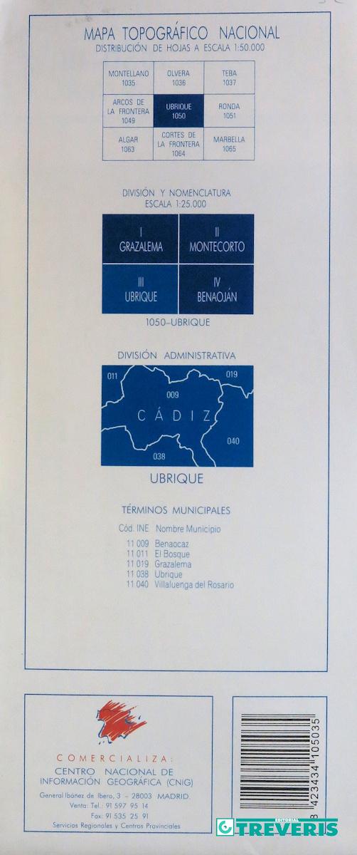 Mapa Topográfico de Ubrique