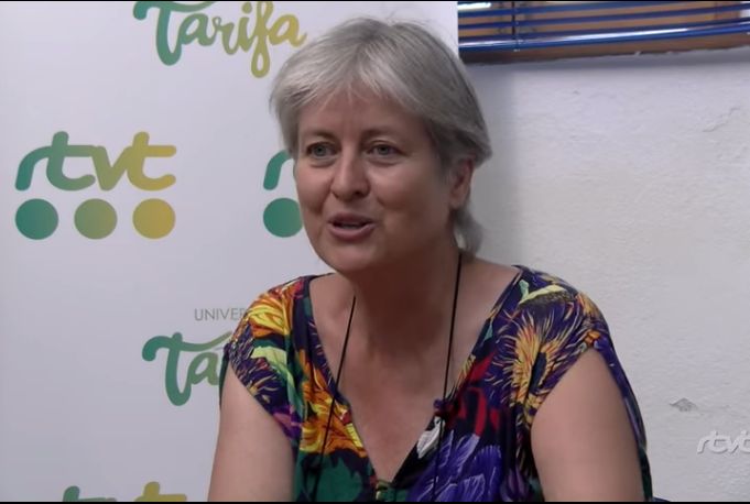 Beatriz Díaz, en una entrevista televisiva en RTVT.