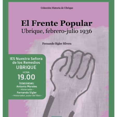 Cartel de la presentación del libro.